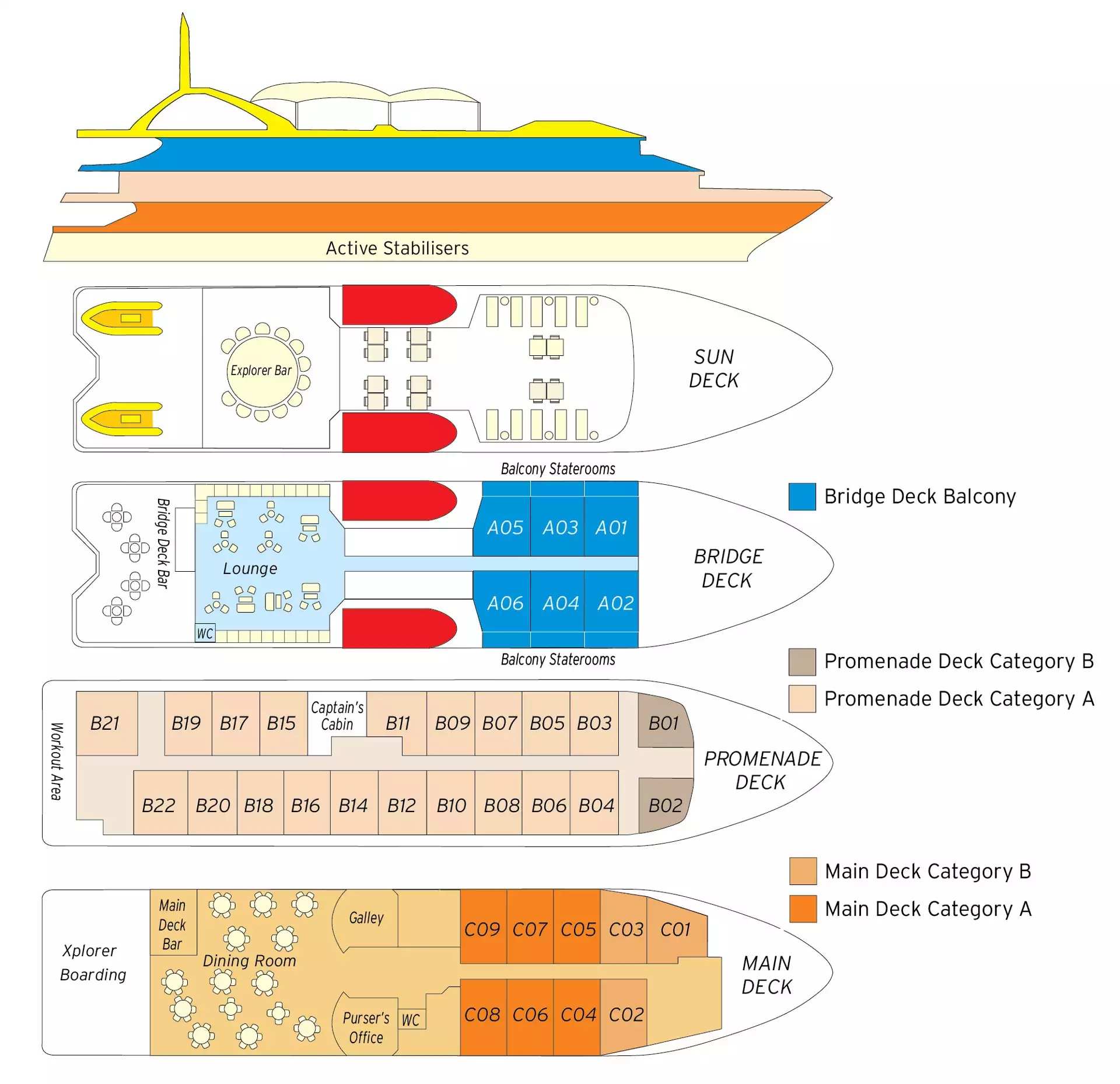 Deck Plan Coral Discoverer deck plan coral discoverer